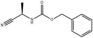 N-[(1R)-1-氰基乙基]氨基甲酸苯甲酯 结构式