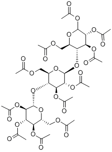 D-CELLOTRIOSE UNDECAACETATE D-十一乙酰基纤维三糖 结构式