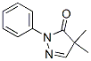 2,4-Dihydro-4,4-dimethyl-2-phenyl-3H-pyrazol-3-one 结构式