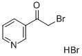 3-(2-溴乙酰基)吡啶氢溴酸盐 结构式