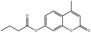 丁酸-4-甲基伞形酮 结构式