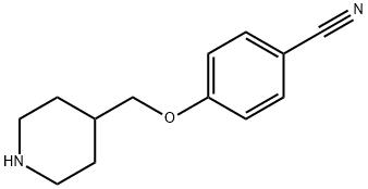 4-(Piperidin-4-ylmethoxy)-benzonitrile 结构式