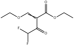 ETHYL 2-ETHOXYMETHYLENE-4,4-DIFLUORO(ACETOACETATE) 结构式