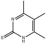 4,5,6-TRIMETHYL-PYRIMIDINE-2-THIOL 结构式