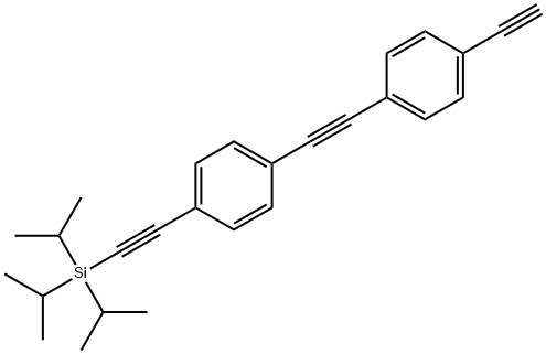 4-(4-(三异丙硅乙炔基)苯乙炔基)苯乙炔 结构式