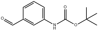 3-(叔丁氧羰基氨基)苯甲醛 结构式