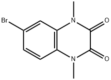 6-溴-1,4-二甲基-喹喔啉-2,3-二酮 结构式