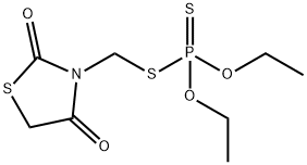 Dithiophosphoric acid S-[(2,4-dioxothiazolidin-5-yl)methyl]O,O-diethyl ester 结构式