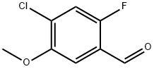 4-氯-2-氟-5-甲氧基苯甲醛 结构式