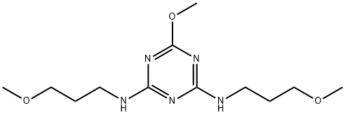 2-Methoxy-4,6-bis(3-methoxypropylamino)-1,3,5-triazine 结构式