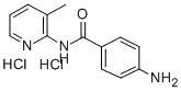 2-(p-Aminobenzamido)-3-picoline dihydrochloride 结构式