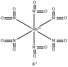 硝基铑(III)酸钾 结构式