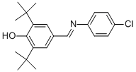 4-[[(4-CHLOROPHENYL)IMINO]METHYL]-2,6-BIS(1,1-DIMETHYLETHYL)-PHENOL 结构式