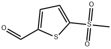 5-(甲基磺酰基)噻吩-2-甲醛 结构式