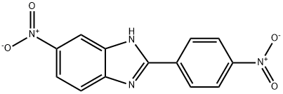 5-硝基-2-(4-硝基苯基)-1H-苯并咪唑 结构式