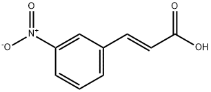 对硝基苯乙烯酸(对硝基肉桂酸) 结构式