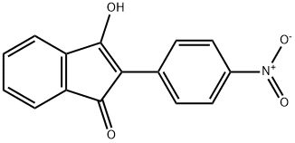 3-HYDROXY-2-(4-NITROPHENYL)-1H-INDEN-1-ONE 结构式