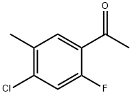 2-氟-4-氯-5-甲基苯乙酮 结构式