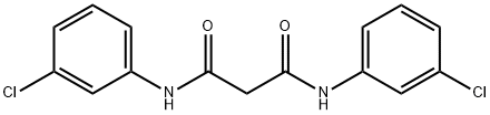 N,N'-双(3-氯苯基)丙二酰胺 结构式