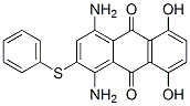 1,4-diamino-5,8-dihydroxy-2-(phenylthio)anthraquinone  结构式