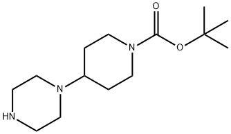 4-哌嗪-1-基哌啶-1-羧酸叔丁酯 结构式