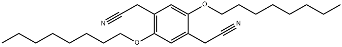 2,5-双(辛氧基)苯-1,4-二乙腈 结构式