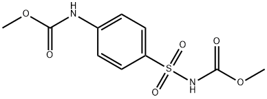 methyl N-[4-(methoxycarbonylamino)phenyl]sulfonylcarbamate 结构式