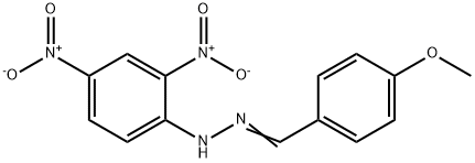 4-Methoxybenzaldehyde 2,4-dinitrophenyl hydrazone 结构式