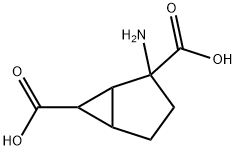 Bicyclo[3.1.0]hexane-2,6-dicarboxylic acid, 2-amino- (9CI) 结构式