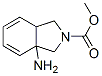 2H-Isoindole-2-carboxylicacid,3a-amino-1,3,3a,7a-tetrahydro-,methylester, 结构式