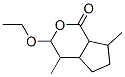 Cyclopenta[c]pyran-1(3H)-one, 3-ethoxyhexahydro-4,7-dimethyl- (9CI) 结构式
