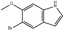 1H-INDOLE, 5-BROMO-6-METHOXY- 结构式