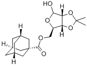 5-O-ADAMANTANCARBONYL-2,3-O-ISOPROPYLIDENE-D-RIBOFURANOSE 结构式