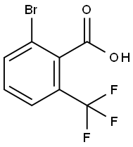 2-溴-6-三氟甲基苯甲酸 结构式