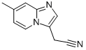 3-Cyanomethyl-7-methylimidazo(1,2-a)pyridine 结构式