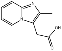 2-{2-甲基咪唑并[1,2-A]吡啶-3-基}乙酸 结构式