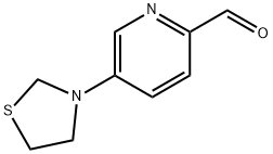 5-(Thiazolidin-3-yl)picolinaldehyde 结构式