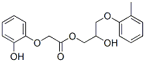 o-Hydroxyphenoxyacetic acid 2-hydroxy-3-(o-tolyloxy)propyl ester 结构式