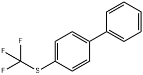 4-三氟甲硫基联苯 结构式