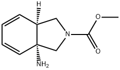 2H-Isoindole-2-carboxylicacid,3a-amino-1,3,3a,7a-tetrahydro-,methylester, 结构式
