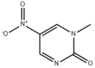 1-甲基-5-硝基-1,2-二氢嘧啶-2-酮 结构式