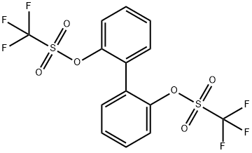 2,2'-双(三氟甲烷磺酰氧基)-1,1'-联苯 结构式