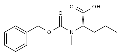 CBZ-N-甲基-L-正缬氨酸 结构式