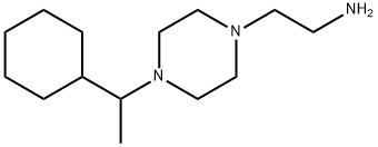1-(2-(1-CYCLOHEXYLETHYL)AMINOETHYL)PIPERAZINE 结构式