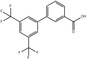 3,5-二-(三氟甲基)-联苯-3-羧酸 结构式