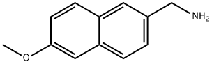 (6-甲氧基萘-2-基)甲胺 结构式