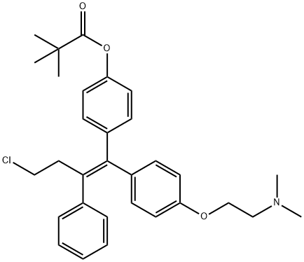 4-Pivaloyloxy Toremifene 结构式