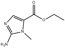 2-氨基-1-甲基-1H-咪唑-5-羧酸乙酯 结构式