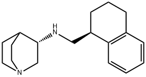(3S)-N-[[(1S)-1,2,3,4-四氢-1-萘基]甲基]-1-氮杂双环[2.2.2]辛烷-3-胺 结构式
