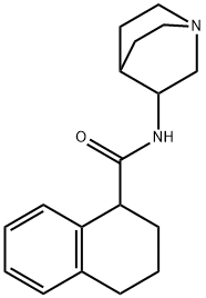 N-(1-氮杂双环[2.2.2]辛-3S-基)-1,2,3,4四氢萘-1S-甲酰胺 结构式